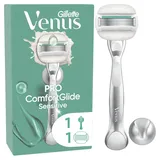 Gillette Venus Pro Comfortglide Sensitive Rasierer + 1 Klinge