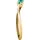 Live Diamond Ring goldgelb / smaragd 56