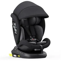 XOMAX 946i Kindersitz drehbar 360° mit ISOFIX, Liegefunktion I mitwachsend I 0-36 kg, 0-12 Jahre, Gruppe 0/1/2/3 I 5-Punkt-Gurt und 3-Punkt-Gurt I Bezug abnehmbar, waschbar I ECE R129
