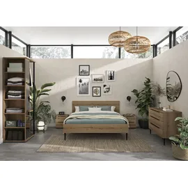 Gami Kommode 3 Schubladen 95 x 78 x 45 cm Braun / Beige