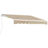 [en.casa] Gelenkarmmarkise Bitonto 300 x 250 cm beige