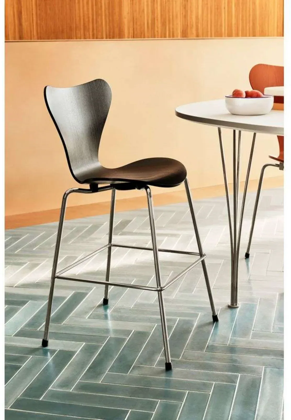 Barstühle FRITZ HANSEN, Schwarz, Metall - 42 - 79