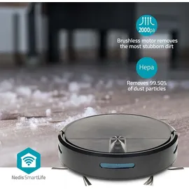 Nedis SmartLife Roboter-Staubsauger Random Schwarz
