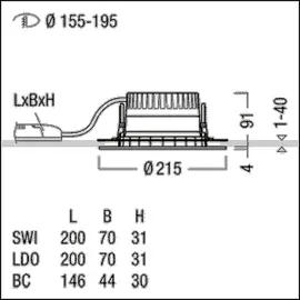 Zumtobel Group LED-Downlight PANOS R (62927748)
