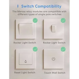 Meross Smart Wi-Fi In-Wall Switch,