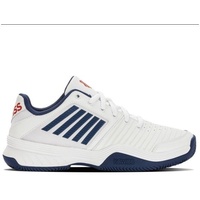 K-Swiss Performance Herren Court Express HB Tennis Shoe, White/Blue Opal/Lollipop, 42 EU - 42 EU