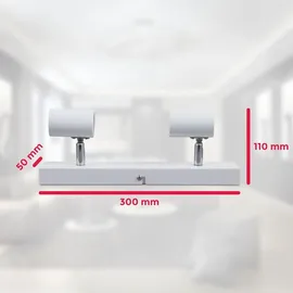 B.K.Licht 2-flg. schwenkbar weiß