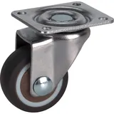 Möbelrolle mit Platte Ø 32 mm