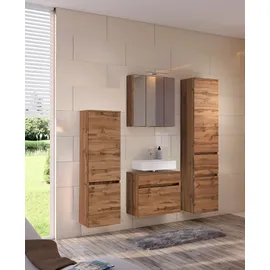 WELLTIME Waschbeckenunterschrank Baabe 60 x 55 cm Braun