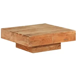 vidaXL Couchtisch 80x80x28 cm : Material - Massivholz Akazie