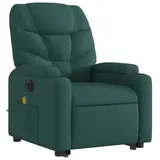 vidaXL Massagesessel mit Aufstehhilfe Stoff 146 x 78 x 0 cm Dunkelgrün elektrisch