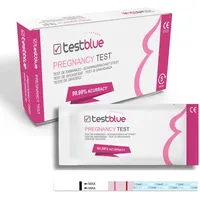TestBlue Schwangerschaftstest – 5 Teststreifen mit Hoher Empfindlichkeit | Frühtest hCG mit Schnellem und Zuverlässigem Ergebnis | Einfach anzuwenden