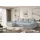 altdecor Eckcouch Cord 6-Sitzer Grau
