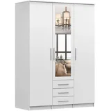 fabryka mebli idźczak Drehtürenschrank Szantal 3D 150 x 210 x 64 cm Weiß