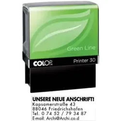 COLOP Printer 30Greenline 127760 Printer 30 GL + GUTSCHEIN