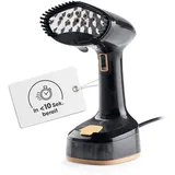 Clean Maxx CLEANmaxx Dampfglätter für Kleidung | Mit 2in1 Funktion - glättet & frischt Klamotten auf | Kompakter Steamer für Reisen & Zuhause | Faltbare + tragbare Dampfbürste 1600 W, inkl. 165ml Wassertank