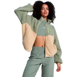Roxy Boundless Spirit Fleece Mit Durchgehendem Reißverschluss - Oil Green - XL