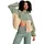 Roxy Boundless Spirit Fleece Mit Durchgehendem Reißverschluss - Oil Green - XL