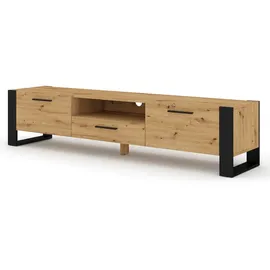 BIM Furniture Nuka TV-Lowboard 200x43x48 cm Beige/Matt MDF/Spanplatte