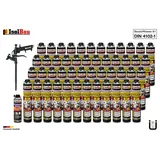 Brandschutzschaum B1 Bauschaum 48x750ml 1x Reiniger Schaum Montageschaum Pistole