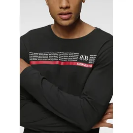 Bruno Banani Langarmshirt in schwarz | Gr.: XXL