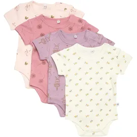 Pippi made with love PIPPI Unisex Baby Body SS AO-printed (4-pack) Formender Body, Quail, 98 - 98