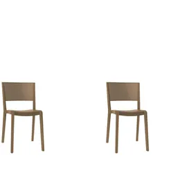 Resol SPOT Stuhl Indoor, Outdoor Set 2 Schokolade
