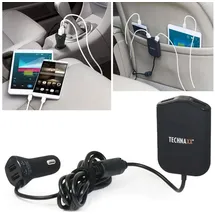 Technaxx Family Car Charger TE14 4x USB 12,0 - 24,0 V Schwarz