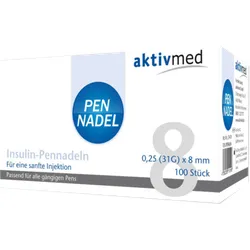 Pen-Nadeln Universal 8 Kanülen 0,26x8 mm 100 St