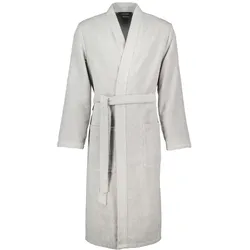 Cawö Cawö Bademäntel Herren Kimono Struktur 5509 stein - 727   