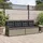 vidaXL Gartenbank 1-tlg mit Kissen 110 x 60 x 75 cm Grau