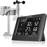 Bresser WLAN Wetter Center TB 7-in-1 Funk-Wetterstation - Schwarz