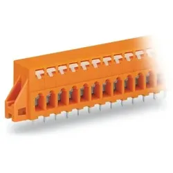 Wago 741-236 Leiterplattenklemme, Drücker, 2, 5 mm2, orange 741236 - 25 Stück