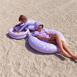 Swim Essentials SwimEssentials Schwimmring, Lila Leopard