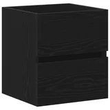 vidaXL Waschbeckenunterschrank Eiche 41 x 38,5 x 45 cm Schwarz