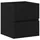 vidaXL Waschbeckenunterschrank Eiche 41 x 38,5 x 45 cm Schwarz