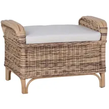MiaMöbel Sitzhocker 100% Baumwolle 65 x 46 x 46 cm Gelb