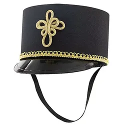 buttinette Kinder-Funkenhut "Uniform", schwarz/gold