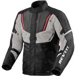 Revit Move H2O Motorrad Textiljacke, schwarz-grau, Größe S für Männer