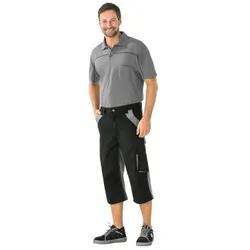 3/4-Hose 2550 schwarz/zink, Größe M - schwarz/zink - M