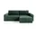 furnisell Ecksofa mit Schlaffunktion Fano ¦ grün ¦ Maße (cm): B: 252 H: 70