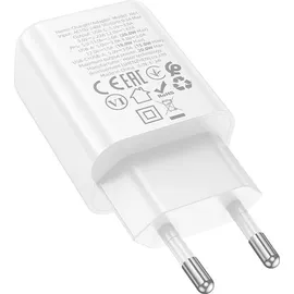 HOCO Ladegerät 20W USB-C/A PD QC3.0 Schnellladen Weiß