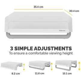 Fellowes Breyta Monitorständer Weiß 354 x 304 x 82 mm
