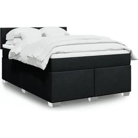 vidaXL Boxspringbett 160 x 200 cm Schwarz