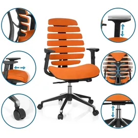 HJH Office ERGO LINE II Stoff Orange