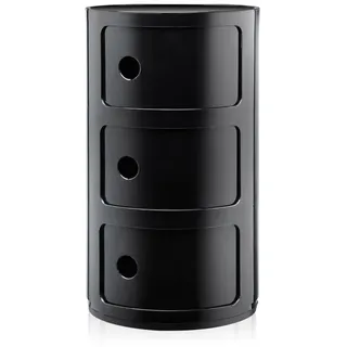 Kartell Componibili 3 Elemente Container schwarz