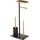 MSV WC-Garnitur Teiki Schwarz/Braun 4in1