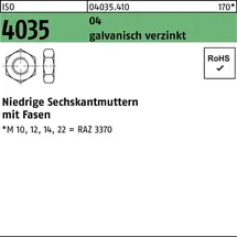 Hörger & Geßler Sechskantmutter ISO 4035 niedrig Fasen M30 25 Stück