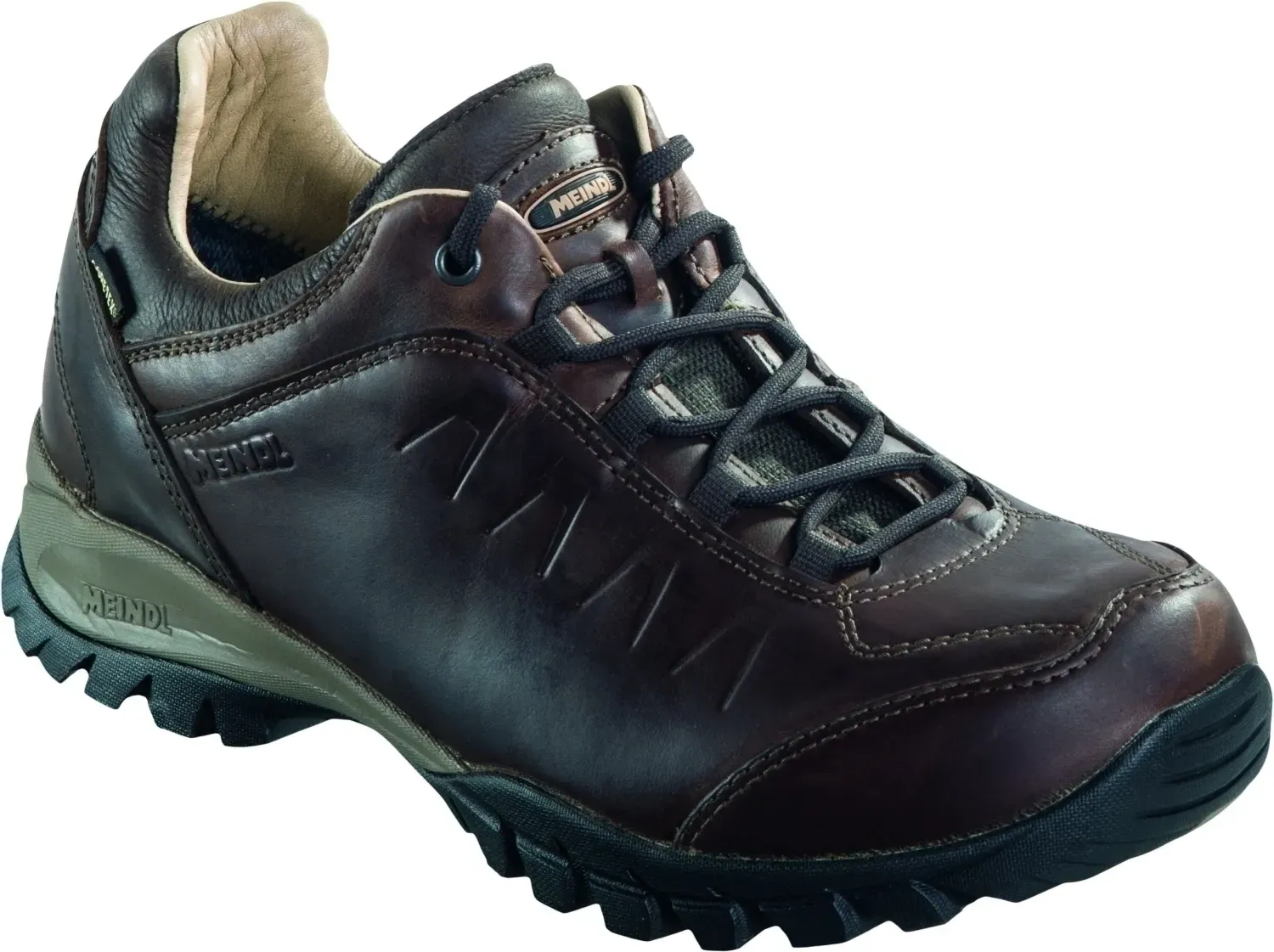 Meindl Herren Siena GTX Wanderhalbschuh - 40 - dunkelbraun/marine
