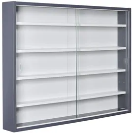 Interlink Inter Link Sammlervitrine Collecty Grau weiß -